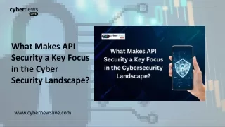 What Makes API Security a Key Focus in the Cyber Security Landscape?