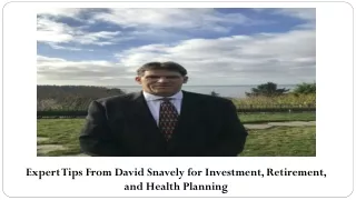 David Snavely: How to Calculate Your Potential Retirement Income?