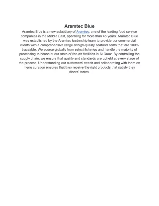 aramtec blue