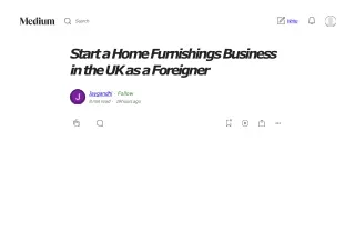 Start a Home Furnishings Business in the UK as a Foreigner