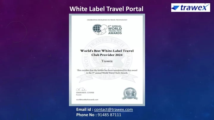 white label travel portal