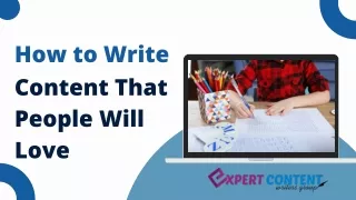 How to Write Content That People Will Love