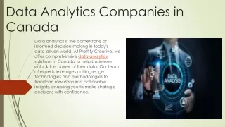 Data Analytics Companies in Canada