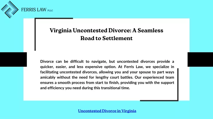 virginia uncontested divorce a seamless road