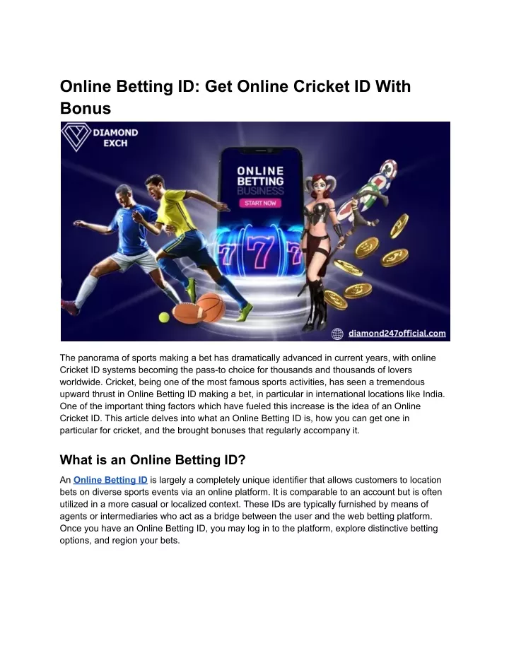 online betting id get online cricket id with bonus