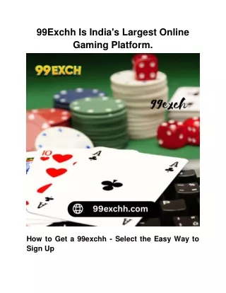 99exchh is india s largest online gaming platform