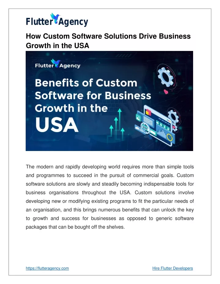 how custom software solutions drive business