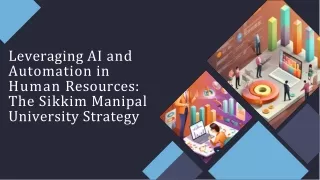 AI and Automation in HR Sikkim Manipal University's Approach