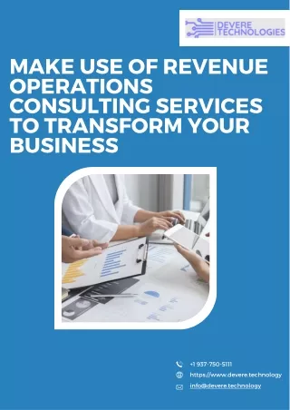 Make Use of Revenue Operations Consulting Services to Transform Your Business