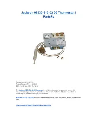 Jackson 05930-510-02-00 Thermostat _ PartsFe