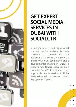 Get Expert Social Media Services in Dubai with SocialCTR