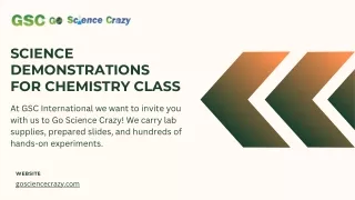 science demonstrations for chemistry class