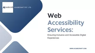 Web Accessibility Services Ensuring Inclusive and Accessible Digital Experiences