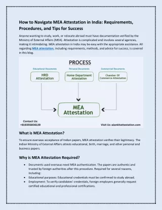 How to  Navigate MEA Attestation in India Requirements Procedures and Tips for Success