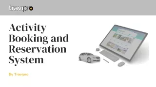 Activity Booking and Reservation System