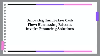 The Secret to Rapid Cash Flow: Using Falcon Invoice Discounting to Your Advantag