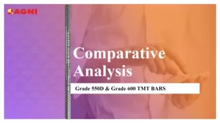 SalesComparative Analysis of Grade 550D and Grade 600 TMT Bars