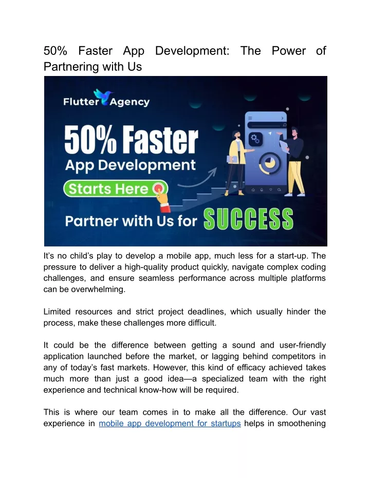 50 faster app development the power of partnering