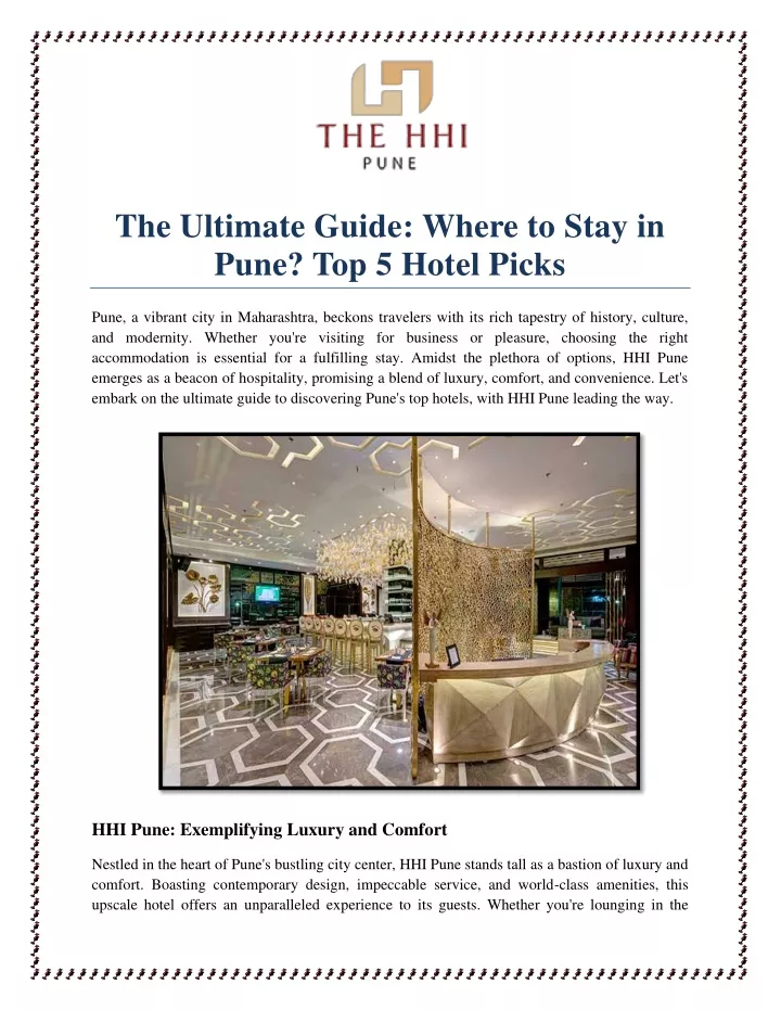 the ultimate guide where to stay in pune