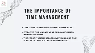 the importance of time management