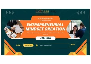 Udhyam Learning Foundation for Upskilling