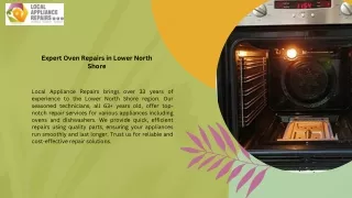 Expert Oven Repairs in Lower North Shore