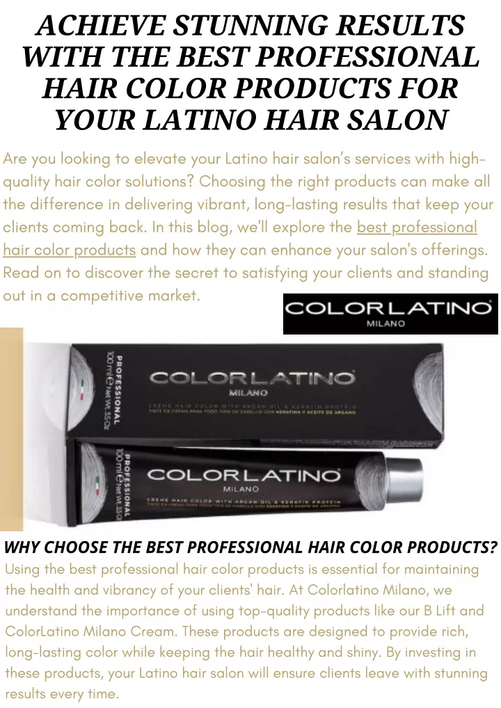 achieve stunning results with the best