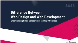 Difference Between Web Design And Web Development