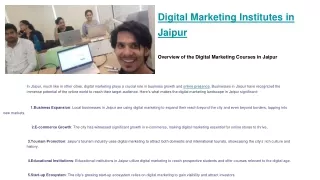 digital marketing institutes in jaipur overview of the digital marketing courses in jaipur