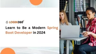 learn to be a modern spring boot developer in 2024