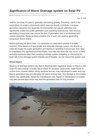 sgurrenergy.com-Significance of Storm Drainage system on Solar PV