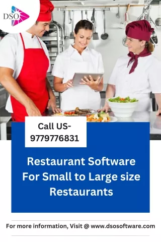 Restaurant Software For Small to Large size Restaurants