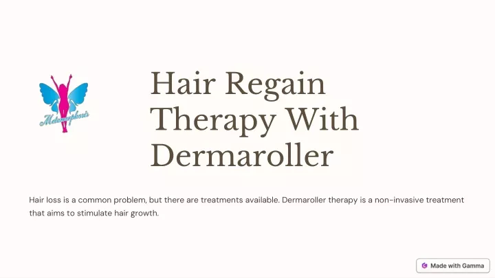 hair regain therapy with dermaroller