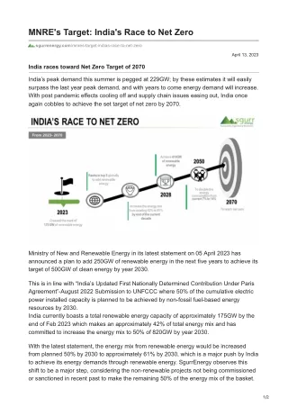sgurrenergy.com-MNREs Target Indias Race to Net Zero
