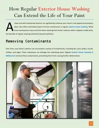 How Regular Exterior House Washing Can Extend the Life of Your Paint