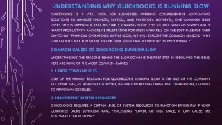 Quick Fixes for QuickBooks Running Slow