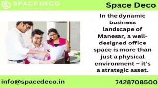 Office Interior Designer In Manesar