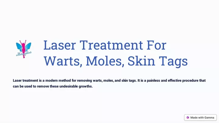 laser treatment for warts moles skin tags