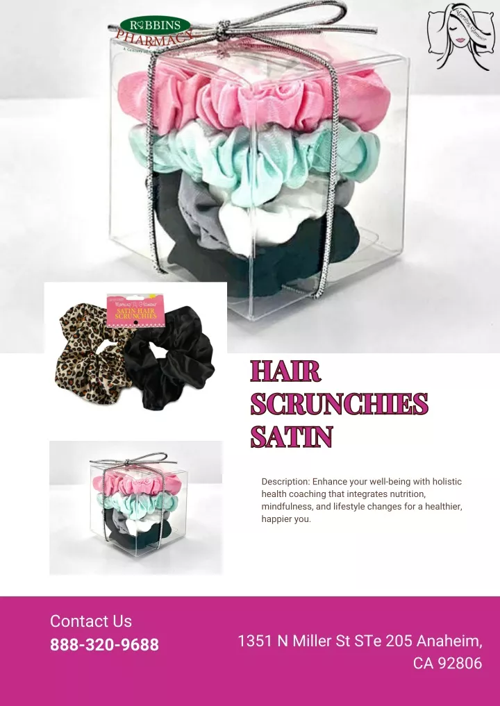 hair scrunchies satin satin