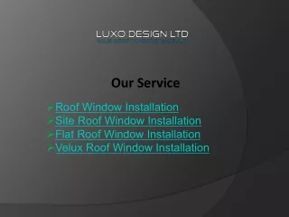 Roof Window Installation