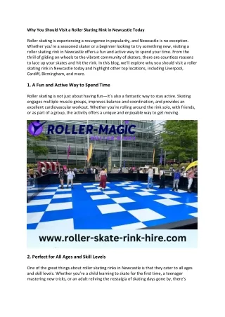 why you should visit a roller skating rink