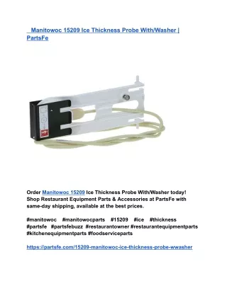 Manitowoc 15209 Ice Thickness Probe With_Washer _ PartsFe