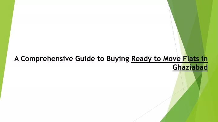 a comprehensive guide to buying ready to move flats in ghaziabad