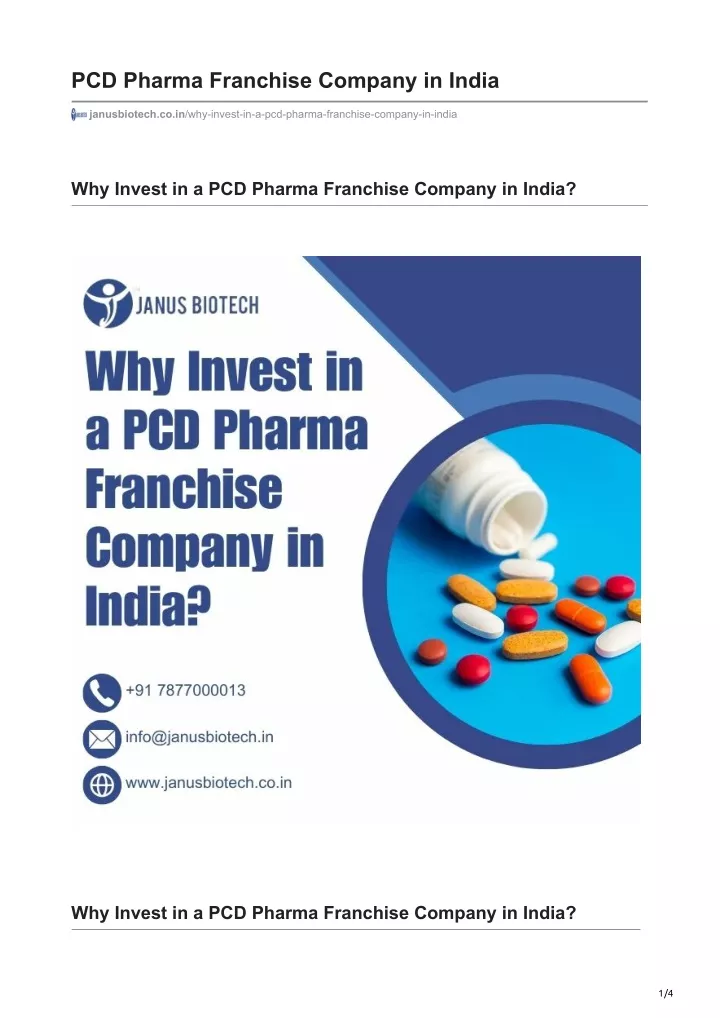 pcd pharma franchise company in india