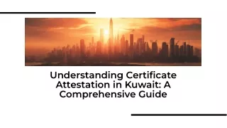 certificate attestation in kuwait