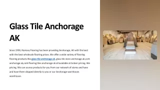 Glass Tile Anchorage AK