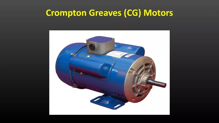 crompton greaves cg motors