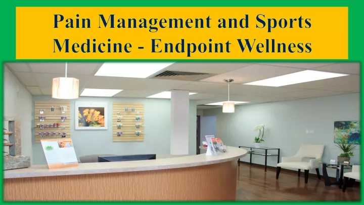 pain management and sports medicine endpoint