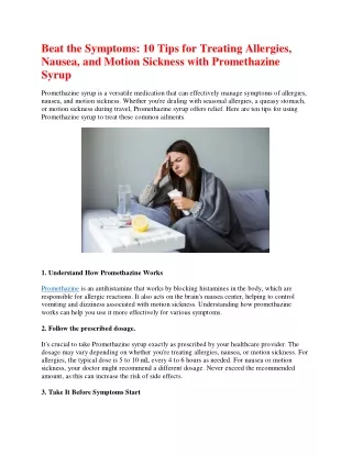 beat the symptoms 10 tips for treating allergies