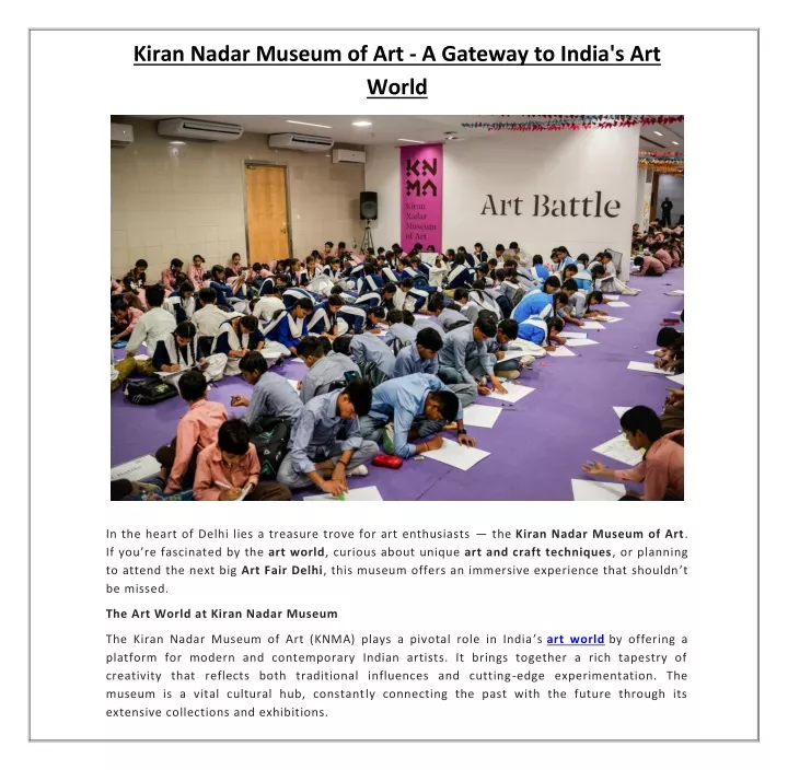 kiran nadar museum of art a gateway to india